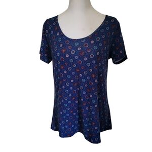 LuLaRoe Perfect Tee Blue sz XS